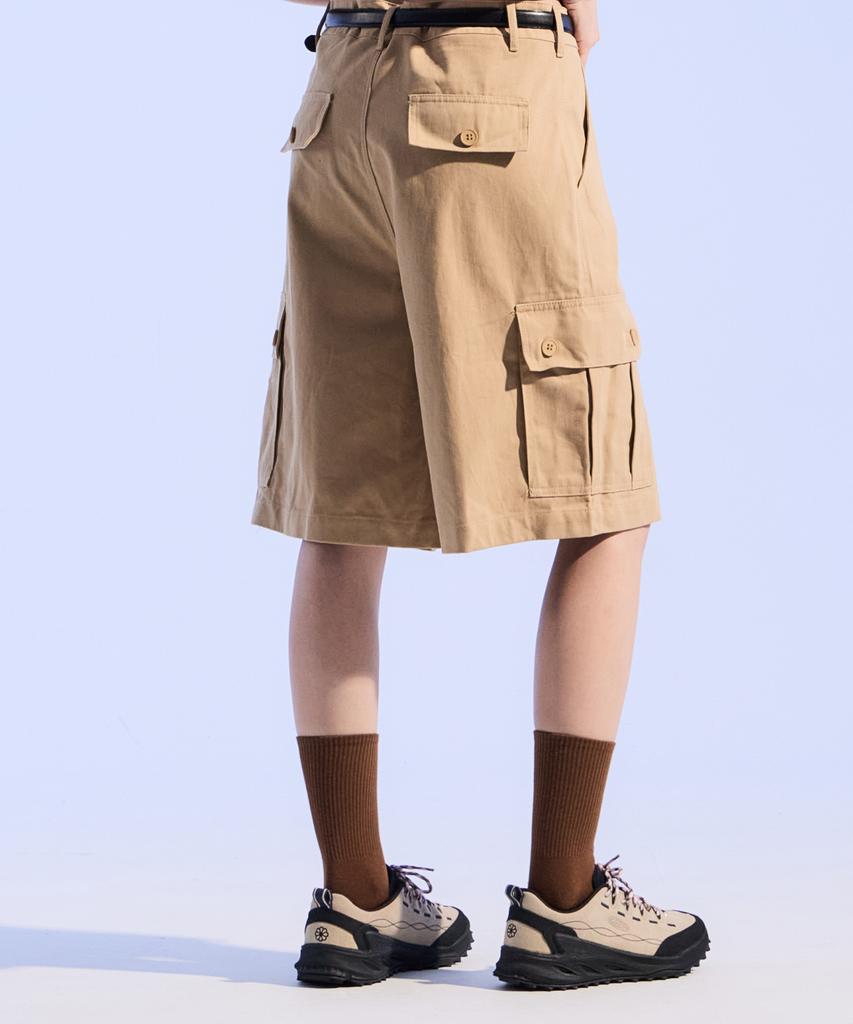 MOAA Heavy Cotton Bermuda Pants (Sand Beige)
