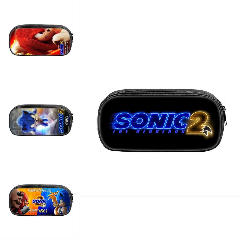 Sonic The Hedgehog Pencil Case With Nylon Material For School Students And Collectors