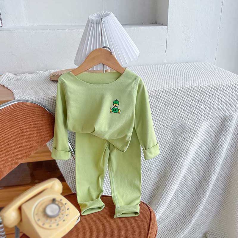Kinder Loungewear Set Langarm Oberteil und Hose Zweiteiliges Set Kinder Pyjama Homewear