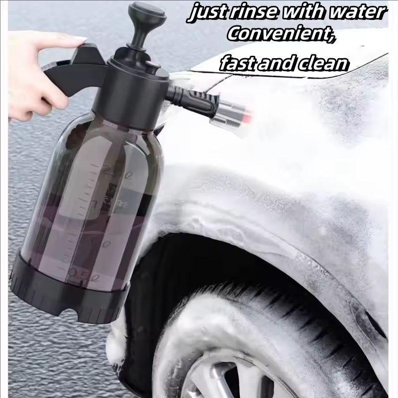 2L Car Wash Foam Spray Bottle • Adjustable Foam Nozzle • High-Pressure Cleaning for Cars & Homes