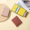 New Leather Ultra-thin Short Wallet Multi-functional Two-fold Wallet First Layer Leather Cowhide Light Luxury Card Bag Change Bag Female