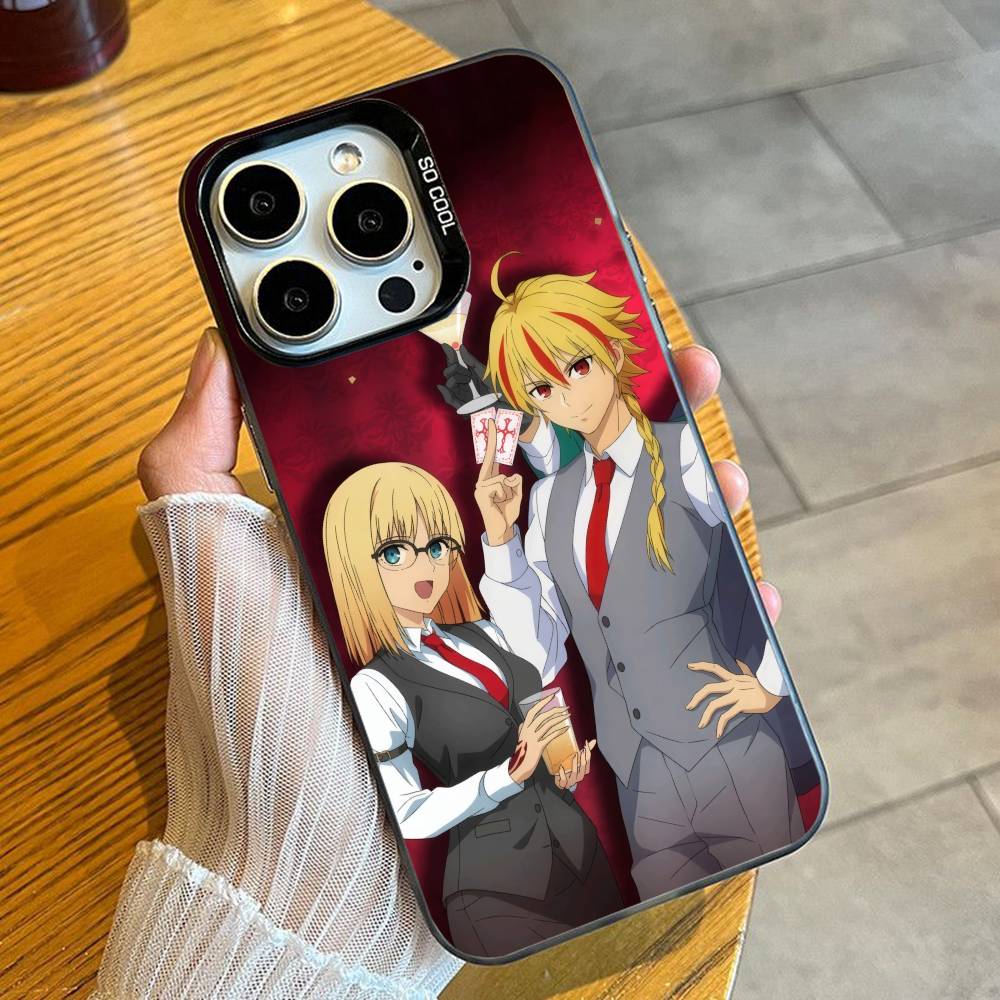 S-Schneefeldkrieg Anime Fate-strangeS F-Falsche Handyhülle Für iPhone 16 17 15 14 12 13 Pro Max Schwarz Bonbon Matt Stoßfeste Hülle