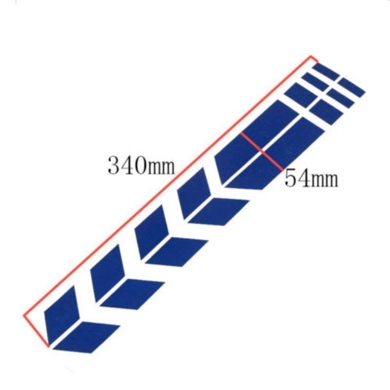 Motorcycle Arrow Stripe Stickers Fender Paste Waterproof Oilproof Reflective Universal Motorbike Tape Decal