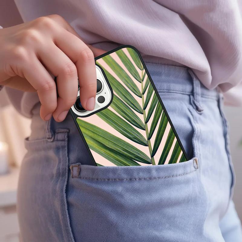 Tropical Palm Trees Leaf Plant Phone Case For iPhone 17 Air 15 16e 14 13 Pro Max Coque 12 11 Pro Max PLUS cover