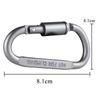 6er Set Karabiner für Schlüssel Camping Survival EDC Outdoor Schlüsselanhänger Clip Aluminiumlegierung Karabinerhaken Karabiner