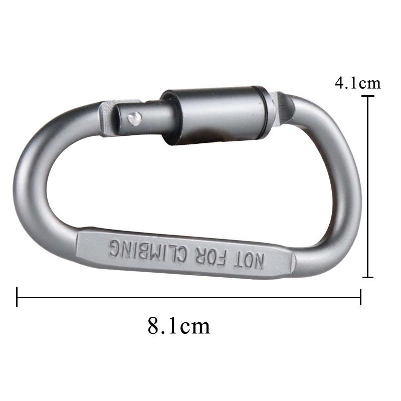 6er Set Karabiner für Schlüssel Camping Survival EDC Outdoor Schlüsselanhänger Clip Aluminiumlegierung Karabinerhaken Karabiner