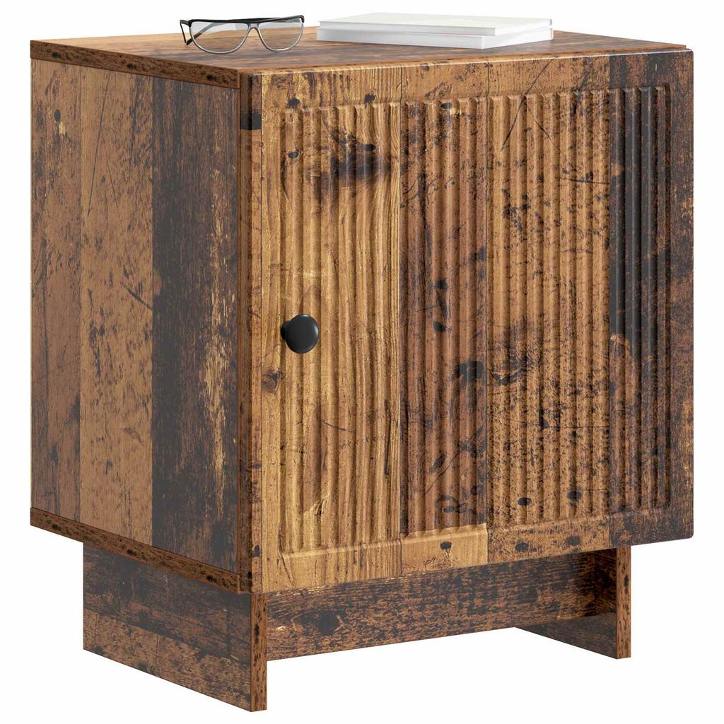Nightstand Reclaimed Wood Look 43 x 34.5 x 50 cm Engineered Wood