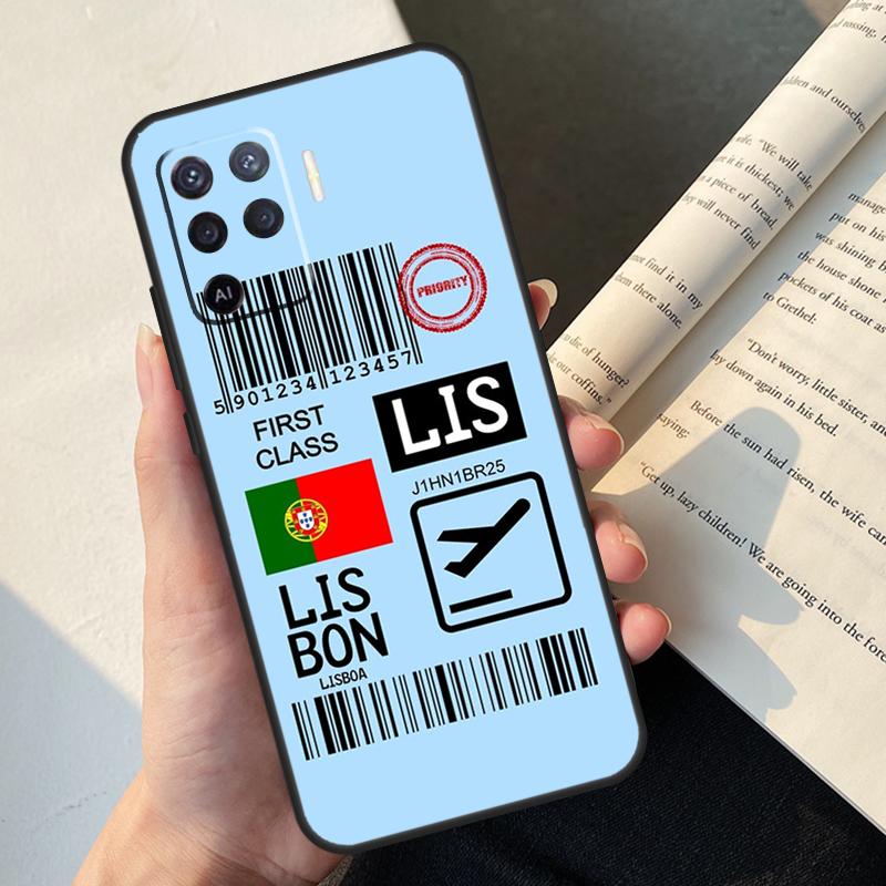 

Portugal Passport Print For OPPO A74 A94 A54 A15 A3S A5S A52 A72 A83 A91 A93 A53S A5 A9 A31 A53 2020 Phone Case OPPO A5S