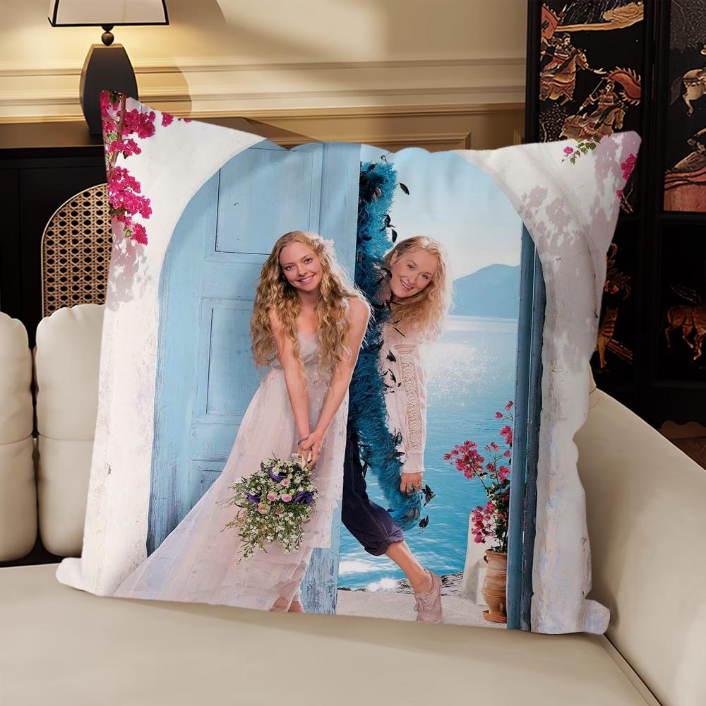 Mamma Mia! Classic TV Family Gatherings Pillow Case Sofa Living Room Bedroom Headboard Backrest Cushion Square Cushion Nap Time