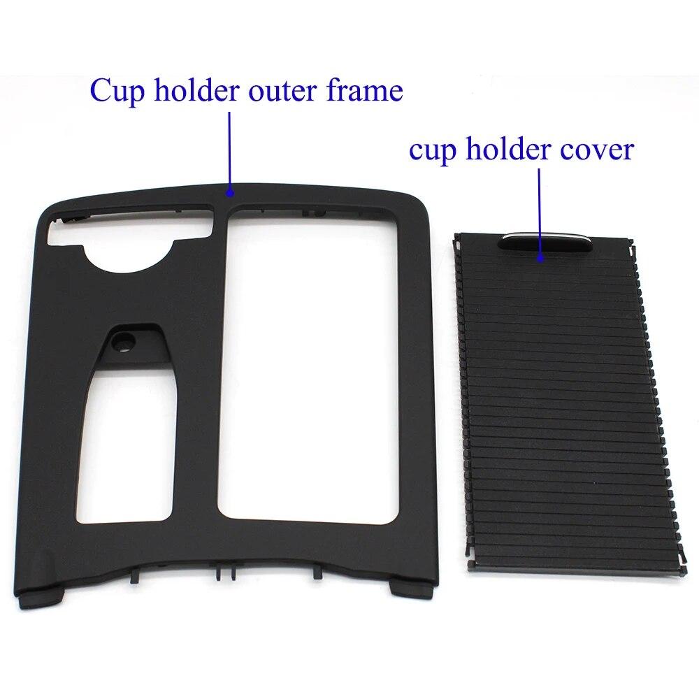 LHD RHD Car Central Armrest Drink Cup Holder Cover Outer Panel For Mercedes Benz C E Class W204 W212 W207 C200 C300  E260 E300