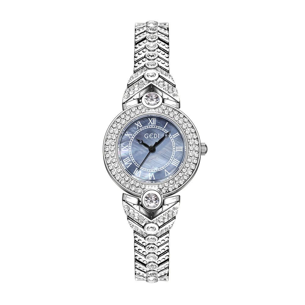 

Gedi Luxury Womens Quartz Watch With Decorative Dial For Elegant Office Wear синій