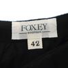 FOXEY BOUTIQUE Made In Japan Wool Midi Length Skirt 42 Black Women Used