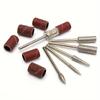 6pcs Diamond Milling Cutter For Nail Art 6 Nail Grinding Cap Pedicure Gel Polish Remover Nail Drill Bit Burr Cuticle Cleaning