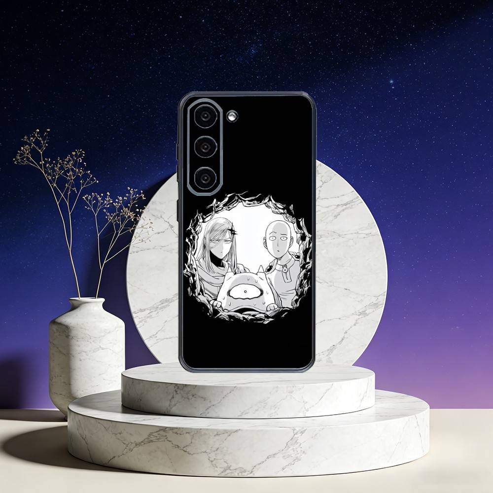 

One Punch Anime Man Phone Case For Samsung Galaxy A73,A72,A71,A70,A53,A52,A51,Others Soft Black Cover Samsung a72