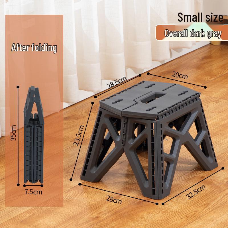 Portable Outdoor Folding Plastic Stool for Camping and Picnic