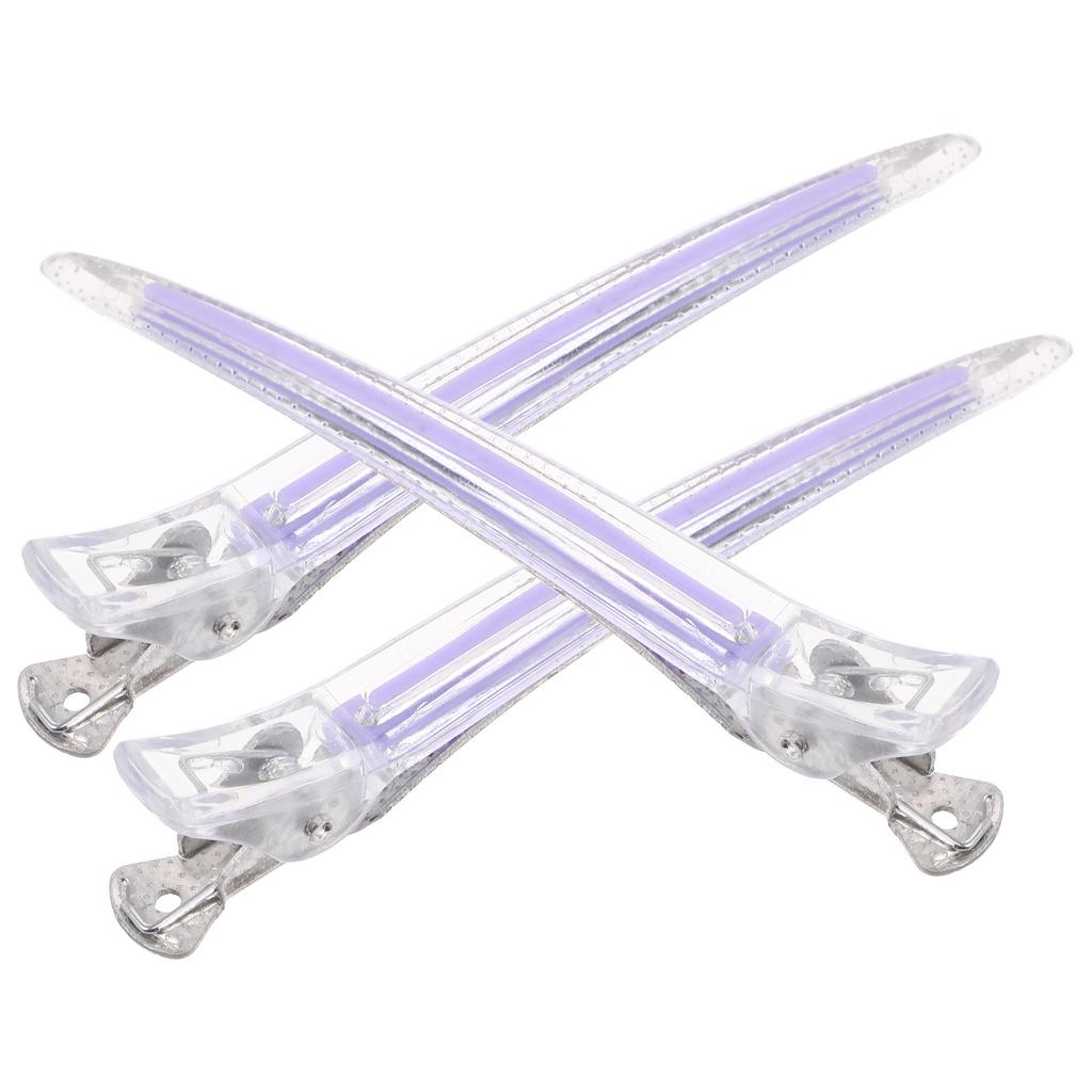 3Pcs Yellow Plastic Alligator Hair Clips Non-Slip Hair Styling Tools Duck Billed Sectioning Clips Hairdresser Accessories