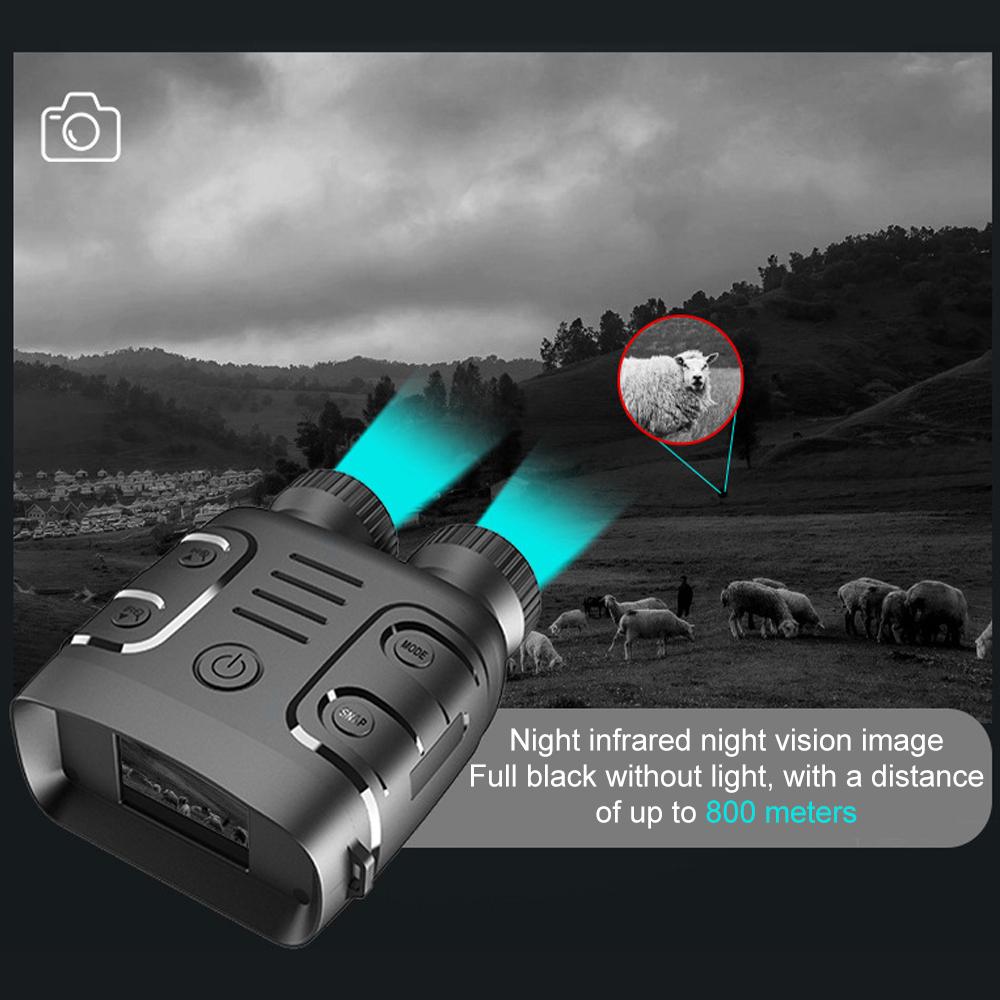 Binocular Infrared Night-Visions Device Binocular 10X Day Night Use Photo Video Taking Digital Zoom for Hunting Boating 1080P