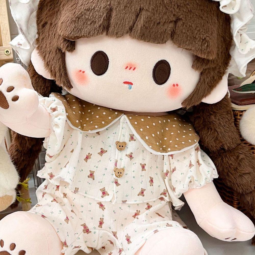 Pajama Set 40Cm Cotton Doll Clothes Plush Patch Stuffed Doll Plush Suit Doll Accessory