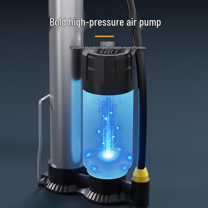 Universal High-Pressure Air Pump for Bikes, Cars, and Basketballs with Inflation Cylinder