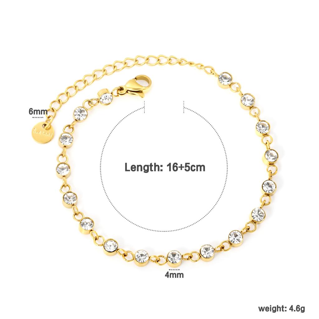 Jewelry imitation pearl bracelet creative heart-shaped splicing with diamond bracelet chain stainless steel bracelet