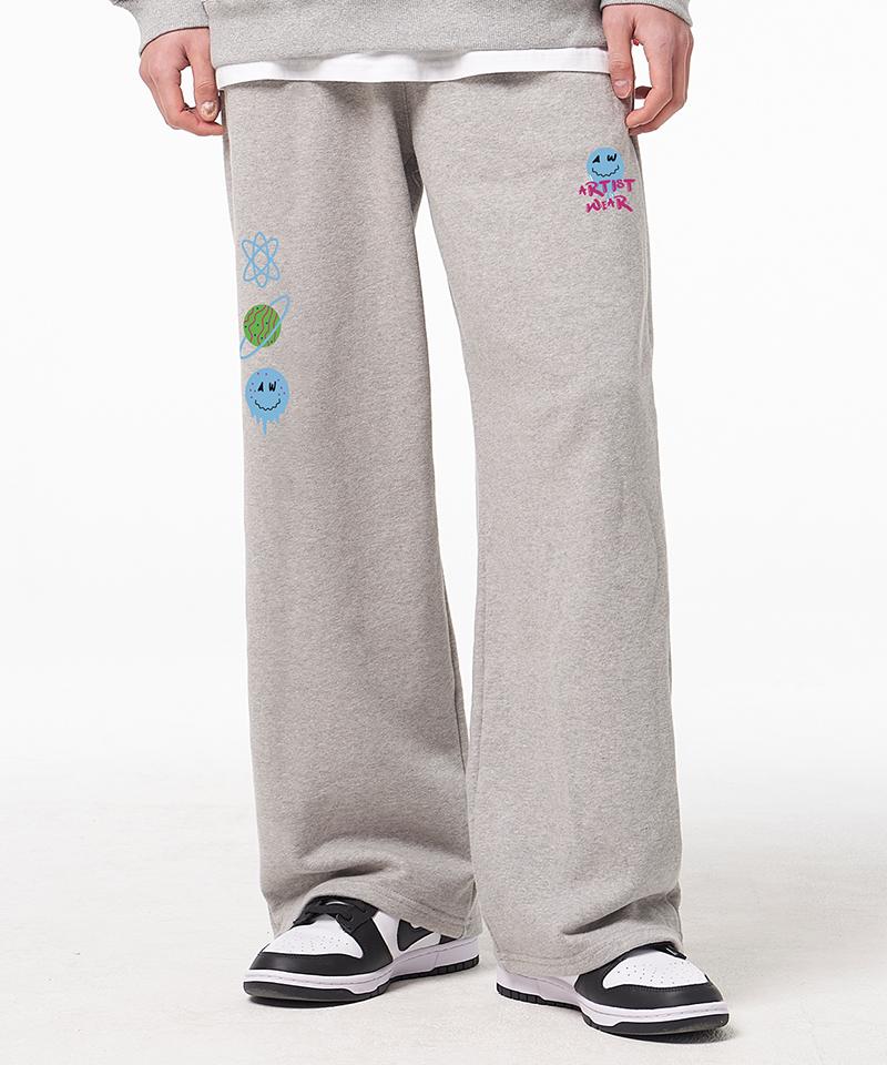 ARTISTWEAR [Atw] Psychedelic Wide-Banding Pants