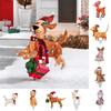 Christmas Decorations Outside Light Up Animals Dog Santa Supplies Clausoutside