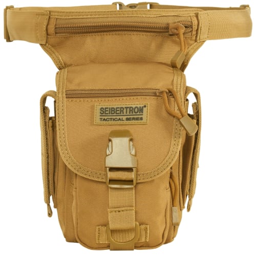 Cybertron Leg Bag, Tactical, Military, Sports, Outdoor, Waterproof Work Pouch, Khaki