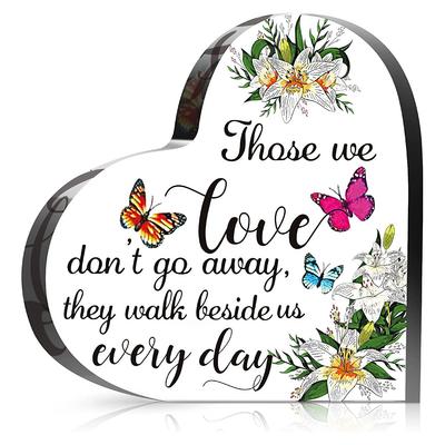 Heart Shape Desktop Ornament, Thank You Birthday Gifts, Teachers Gift, Friends Gift, Colleagues Gift, Nurseries, Home Desk Living Room Acrylic Decora