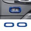 Interior Door Lock Switch Button Cover Trim for Jeep Wrangler JL & JT 2018+ Blue