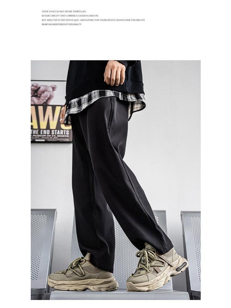 Men's Autumn Retro Dad Shoes: Trendy, Thick-Soled, Versatile Casual Running Sneakers