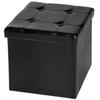 Stool, Bench, Pouf, Storage Box, Black Folding Cube 38x38x38 Cm