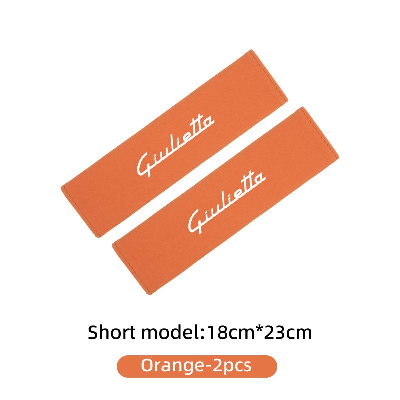 Car Seat Belt Shoulder Protection Pad Anti-slip Mat Auto Accessories For Alfa Romeo Giulietta GT 159 147 156 Mito Brera Giulia