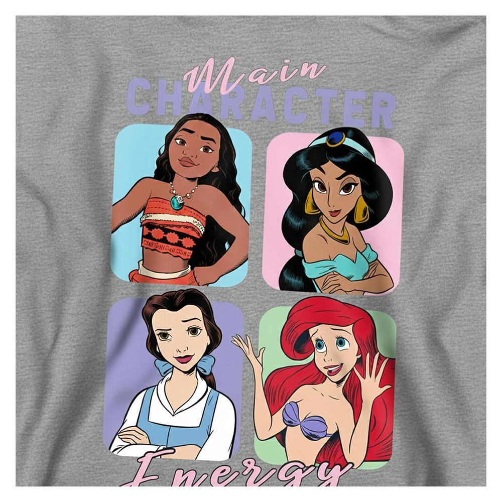 Disney Princess Childrens/Kids Main Character Energy Heather Hoodie