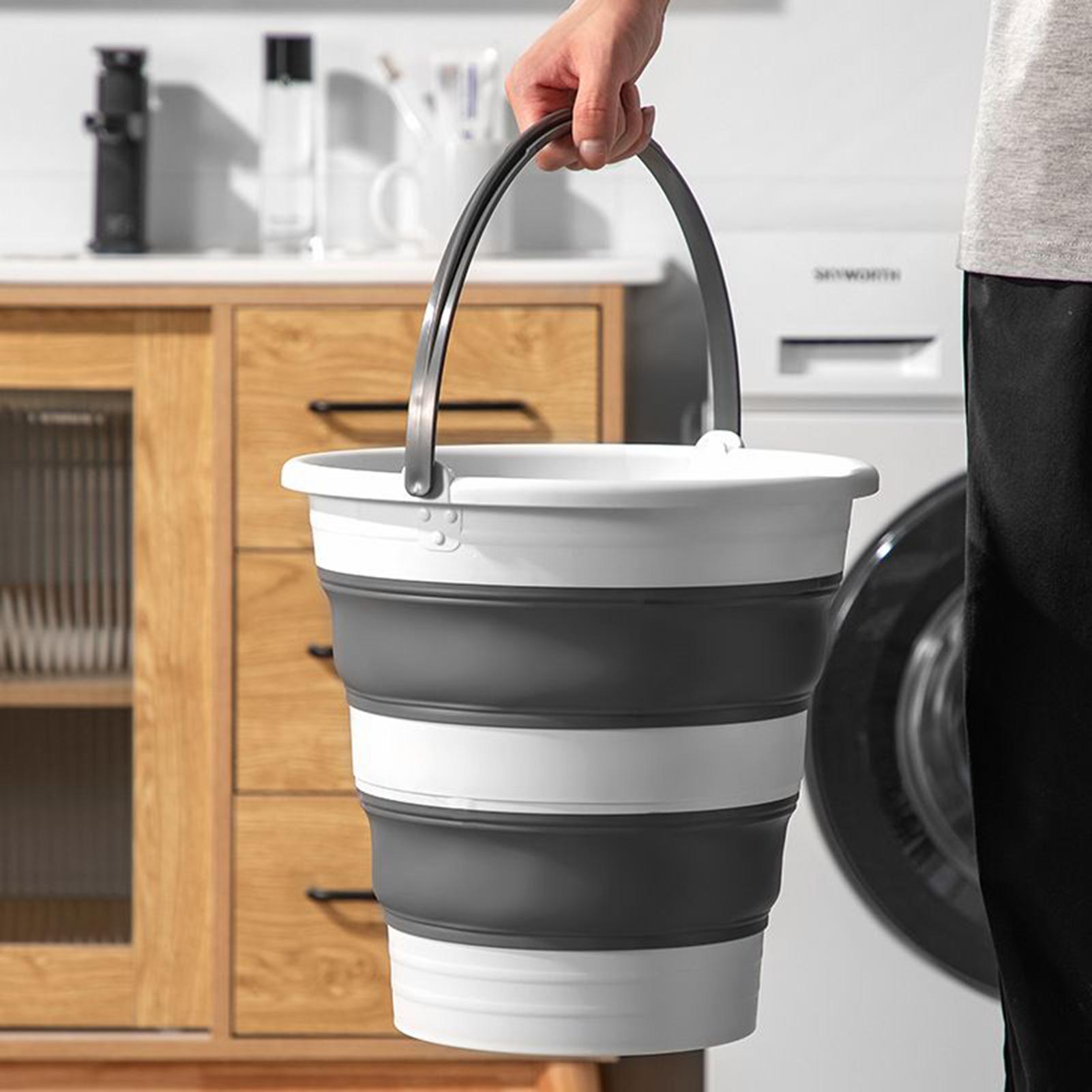 Portable Folding Bucket Silicone Car Portable Bucket Outdoor Fishing Bucket Travel Household Multi-purpose Bucket Fold Basin China Mainland