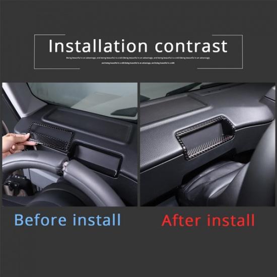 Carbon Fiber Steering Wheel Rear Display Frame Cover For Ineos Grenadier -25