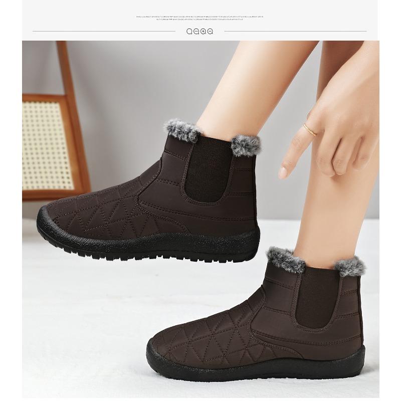 Cotton Shoes, Women's Fleece, Thickened Boots, High-top Soft-soled Snow Boots, Cold-proof and Warm Women's Boots, Comfortable Cotton Boots