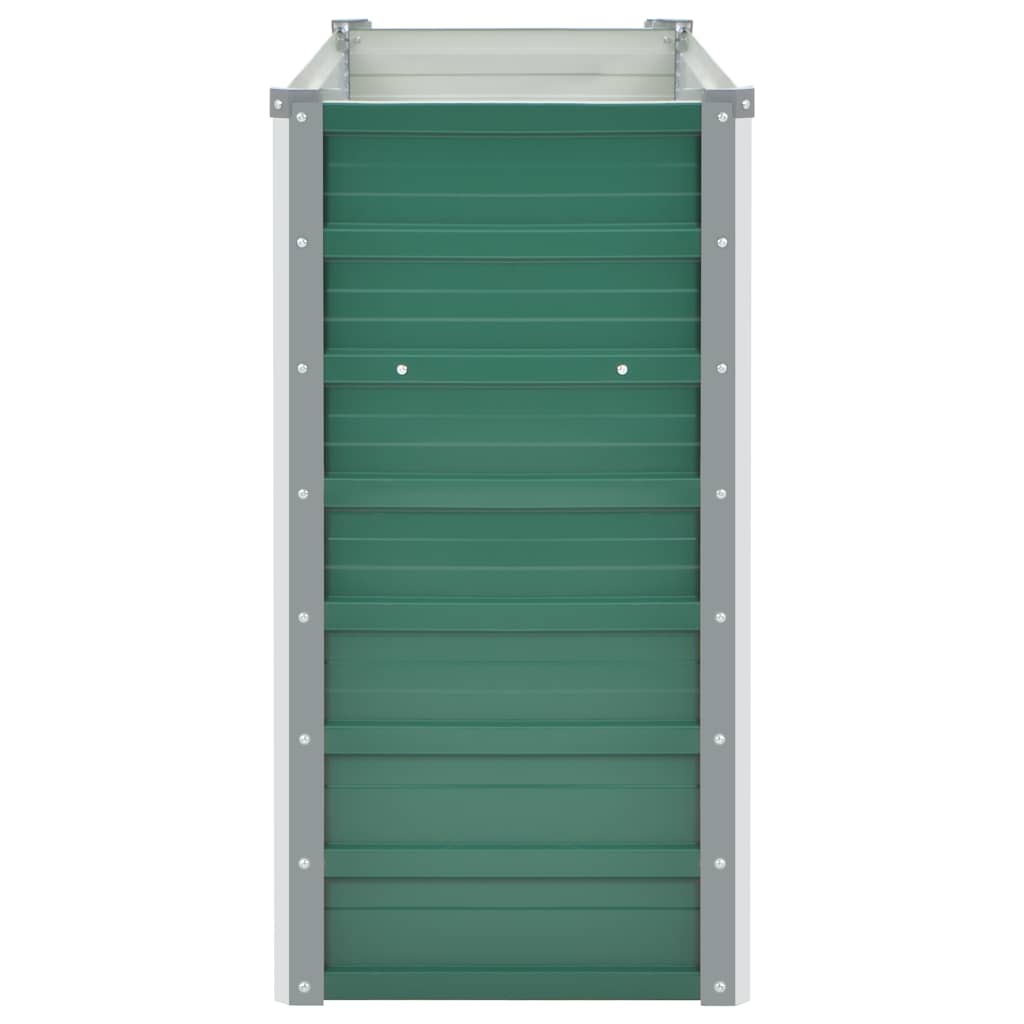 vidaXL Garten-Hochbeet Verzinkter Stahl 100x40x77 cm Grün