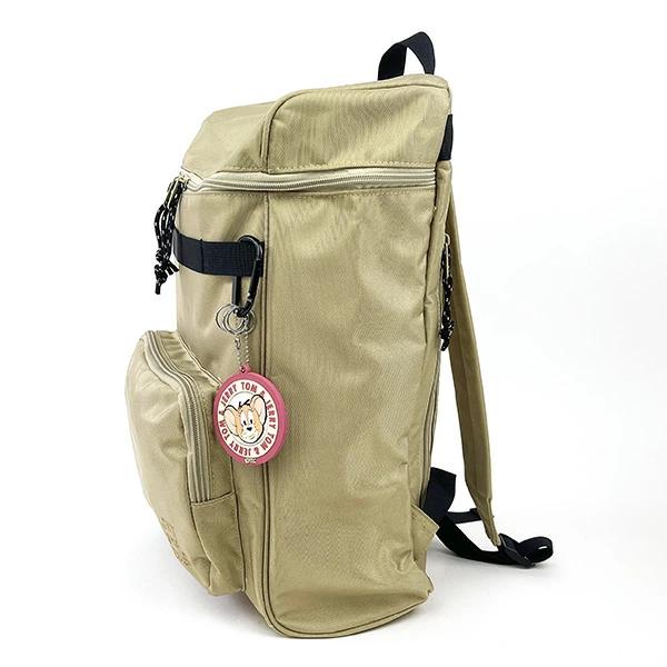 トムとジェリー シリコンチャーム付きスクエアバックパック リュックサック バッグ FLAPPER