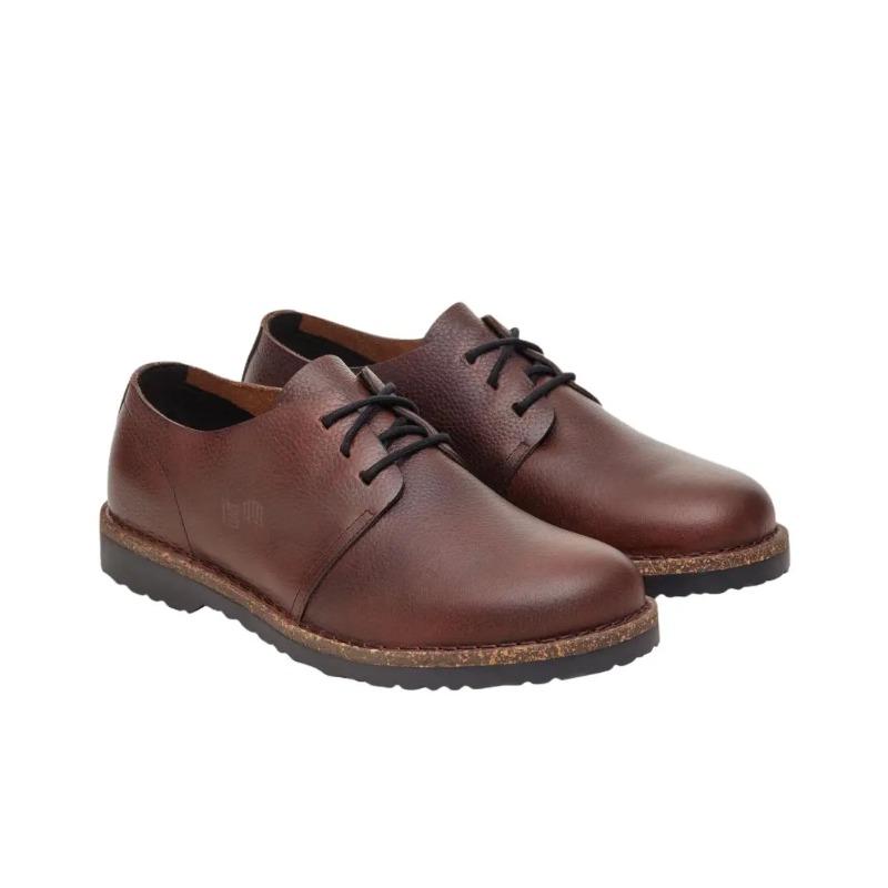 Birkenstock Uppsala Low Unisex Lace Up Casual Shoes Brown Wide Fit 1030149 35