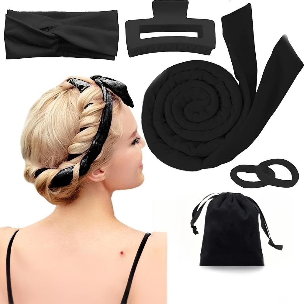 4/6/13PCS Styling Kit -Heatless Silk Curler with Sleeping Mask and Shower Cap for Women and Girls Beauty Kit for Travel and Home