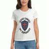 T-shirt da Donna in Cotone Gesù Cristo, Stampa in Cotone Premium, Resistente e Durevole, Moda Casual, Grafica Cuore Sacro, Design di Ispirazione Religiosa, Co
