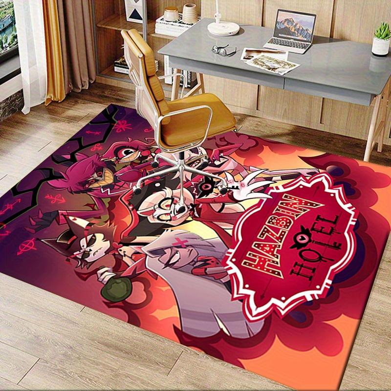 1pc Hazbin Hotel, Demon, Hell Office Carpet Soft Polyester Entrance Carpet Washable Non slip Machine