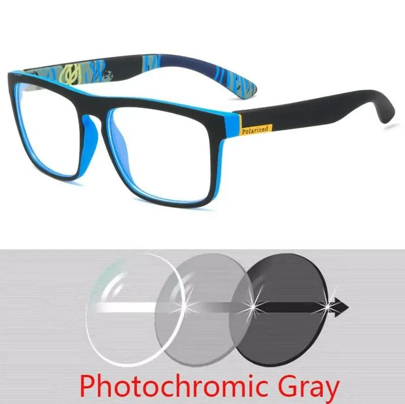 Custom Minus Masculino Made Myopia Prescription Lens Square Fullrim Sports Colorful Mirror Sunglasses 1 To5