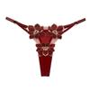 Emotional Embroidered Japanese Panties Female Chic Pattern Sexy Hot Transparent Temptation Adjustable Thong Head 2265