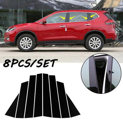 Car Exterior Pillar Posts for Nissan Qashqai J11 2016 2017 2018 2019 2020 2021 2022 Window Door Moulding Trim Cover Stickers