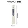 Handheld Electrical Conductivity Tester Digital Meter 1-9990µS Digital Display Testing Pen and Temperature Meter