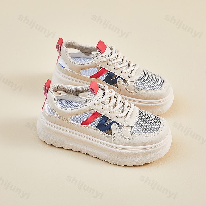 Fashion Women's Sports Sandals Summer Autumn Comfortable Platform Outdoor Casual Shoes Fashion Mesh Breathable Lace Up Female Zapatillas