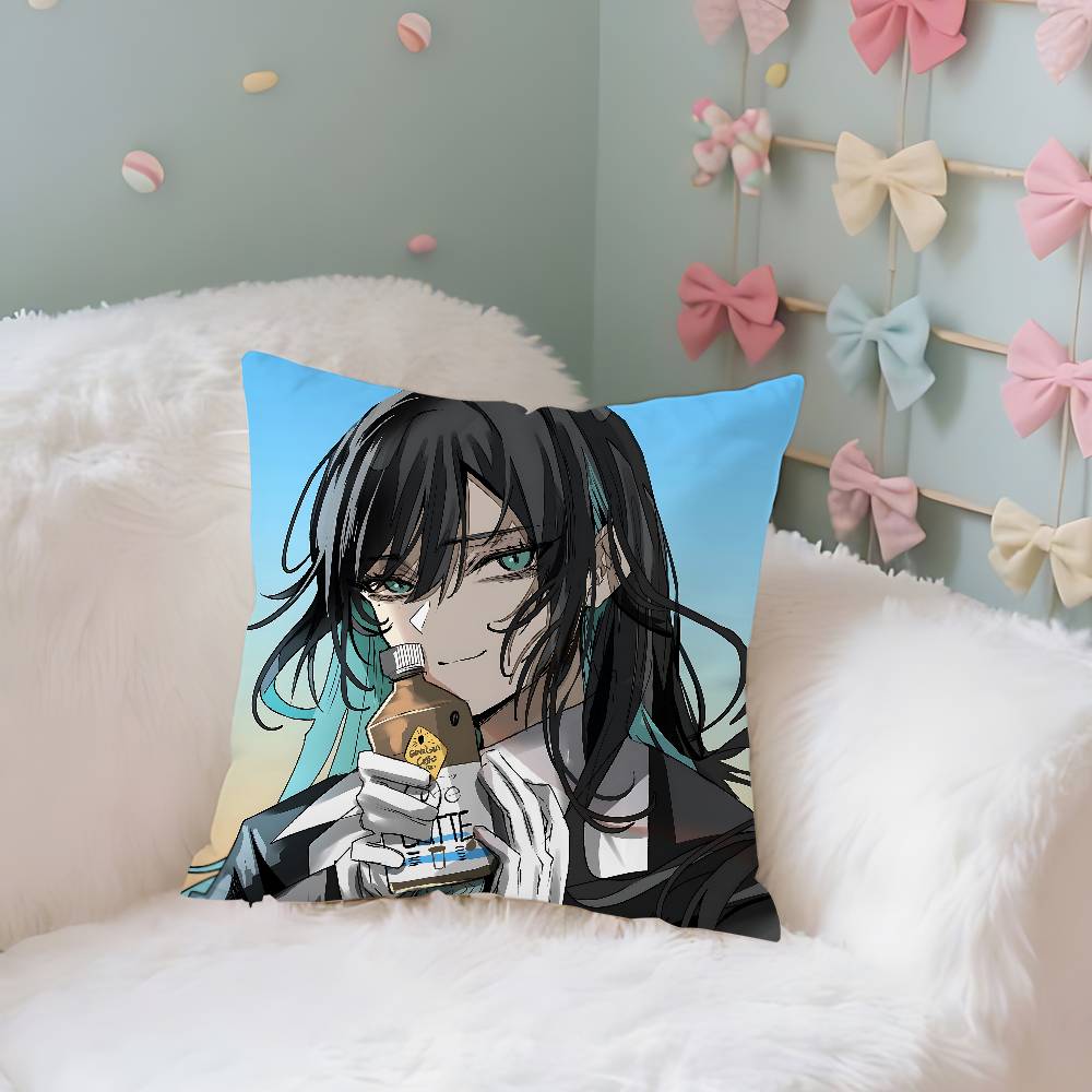 A-Ados-K-Kyogens-X Uta-s Pillow Case Cushion Cover Soft Cute Throw Pillow Case For Car Sofa Pillowcase Polyester With Zipper