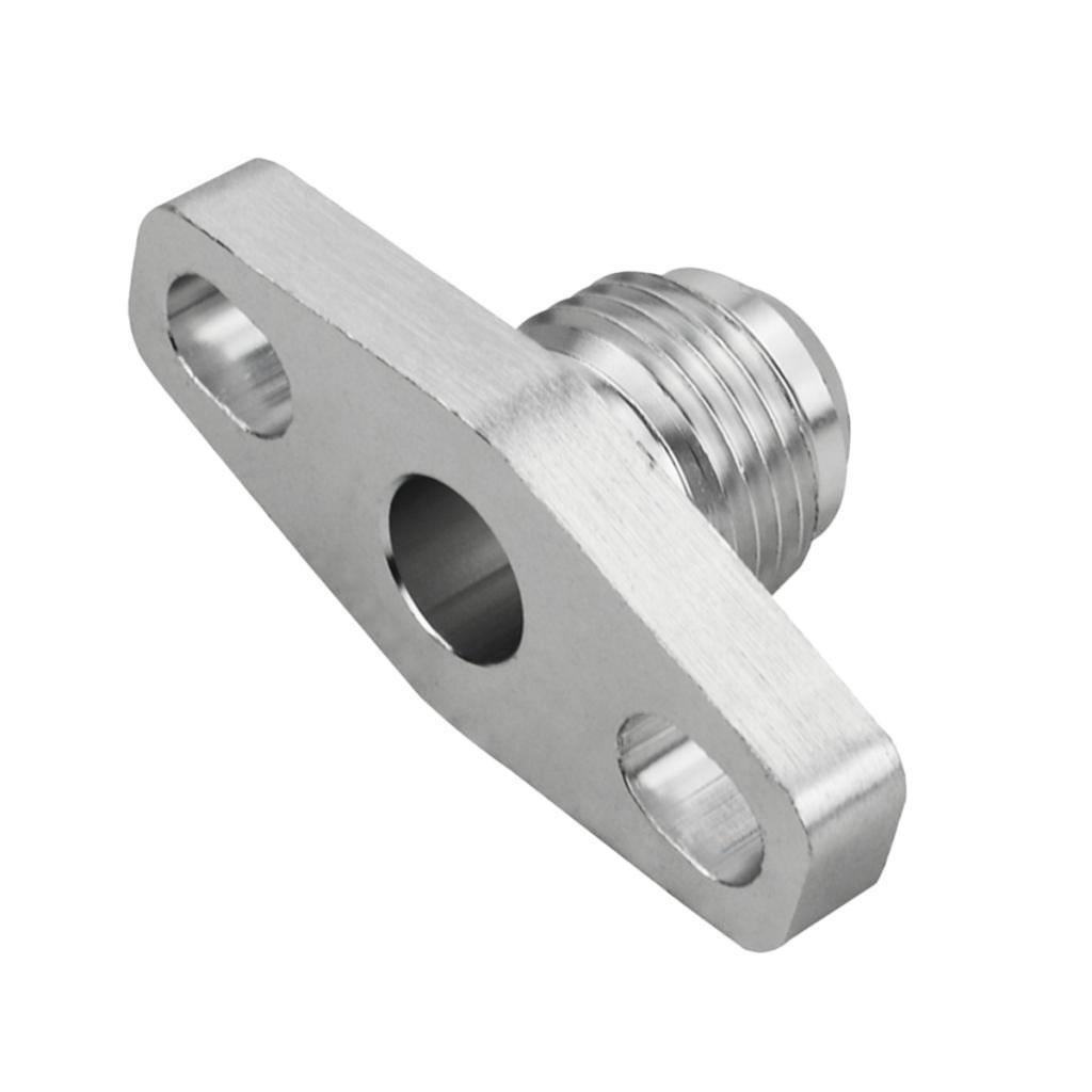 Modified AN10 Turbocharger Supply Tubing Flange Adapter for GT28