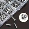 600pcs Stainless Steel Hardware Kit - M2,M3,M4,M5 Sizes with Button Head Screws,Bolts,Washers & Nuts